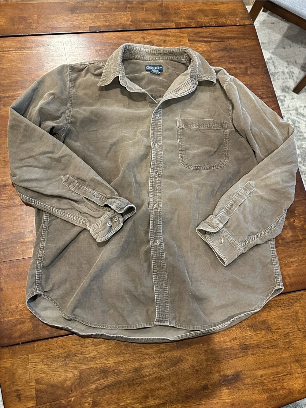 Cherokee Corduroy Button Down